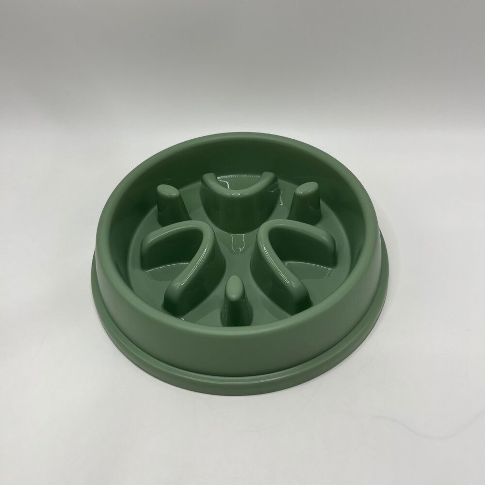 Pet Round Slow Feeder Bowl, Silicone Licking Mat, Anti-Slip & Anti-Tip